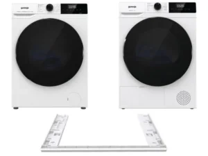 Waschmaschine GORENJE WNHAI84APS/PL + DHNA82/PL + Waschmaschinen-Trockner-Anschluss SKHNE80W/PL